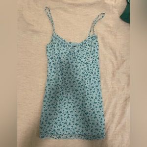 Urban outfitter blue butterfly mesh mini dress